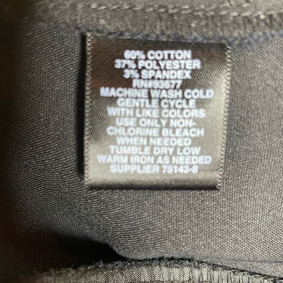 Liz Claiborne Career Emma Classic Pants Cotton Blend - Picture 5 of 5